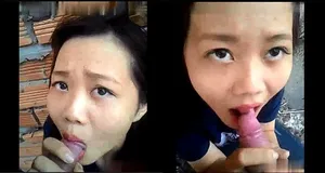Người tình mút chim ở vườn sau nhà