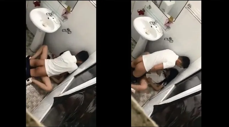 Ghệ say xỉn và bồ trong phòng tắm nhà hàng